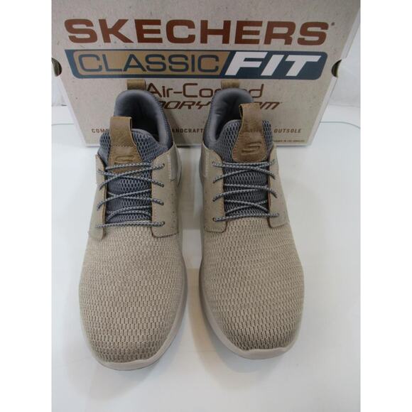 Men\'s Skechers Classic Fit Delson Camben Slip On Shoes Sneakers Taupe Size 11 main image 4